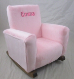 Pink Minky Cuddle Personalized in Sponge with Hot Pink